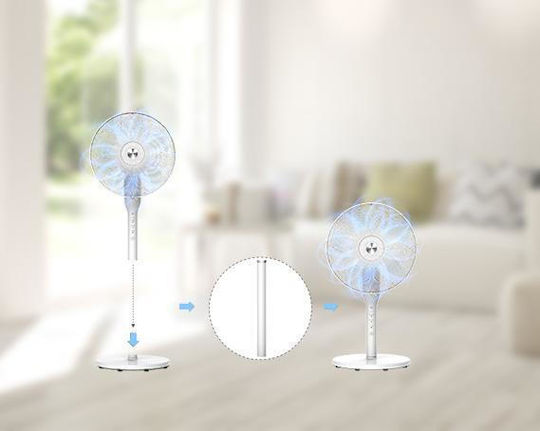 Heinner Ανεμιστήρας Ορθοστάτης 65W με Τηλεχειριστήριο Λευκός