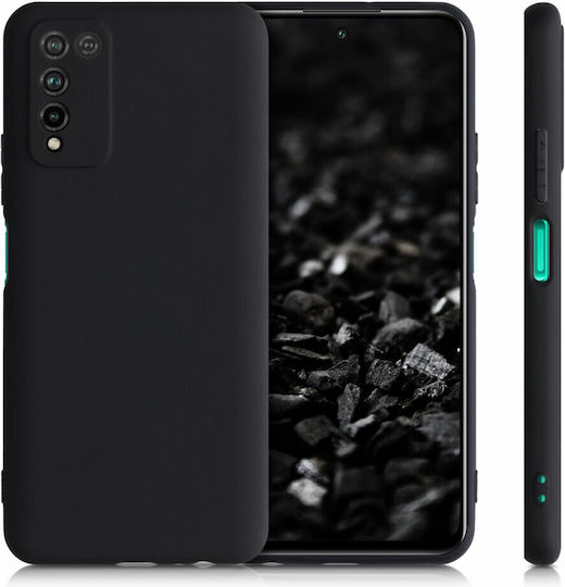 KWmobile Huawei Umschlag Rückseite Silikon Schwarz (Ehre 10)