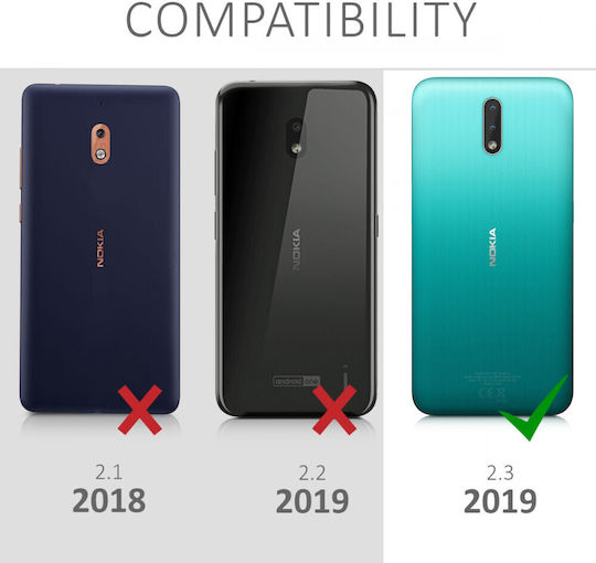 KWmobile Портмоне Изкуствена кожа / Кожа Многоцветен (Nokia 2.3)