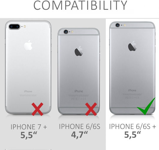 KWmobile Back Cover Silicone Gray (iPhone 6/6s PlusRealme 6 / 6s)