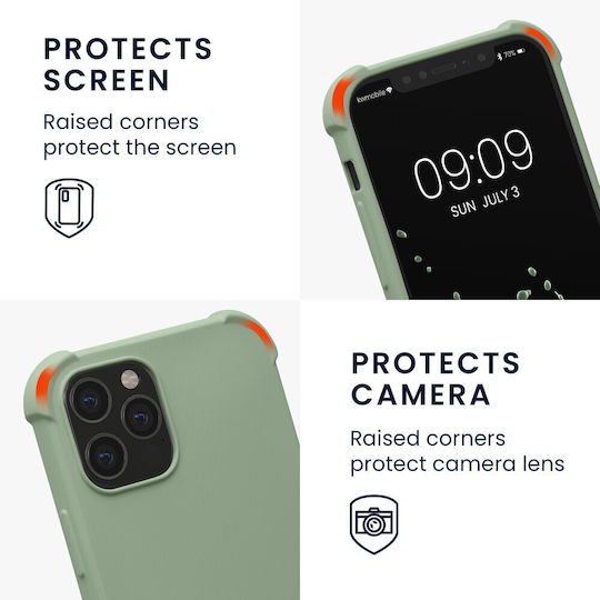 KWmobile Iphone Back Cover Silicone / Plastic with Strap Green (iPhone 12Xiaomi 12 ProRealme 12 Pro)