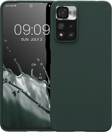 KWmobile Xiaomi Note Задна корица Силикон Зелен (Redmi Note 11 Pro+ 5GRealme 11 Pro / 11 Pro+)