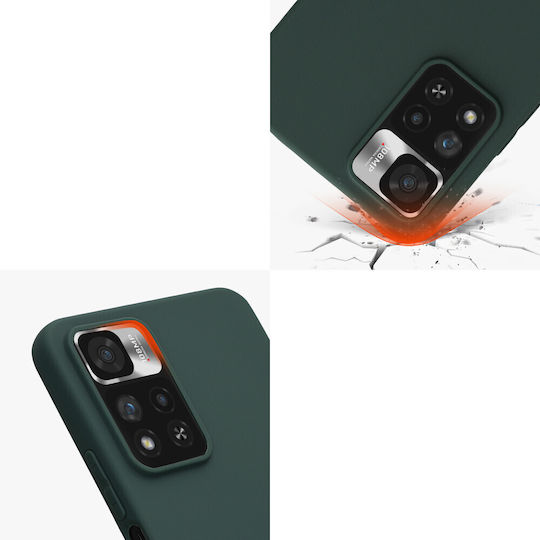 KWmobile Xiaomi Note Задна корица Силикон Зелен (Redmi Note 11 Pro+ 5GRealme 11 Pro / 11 Pro+)