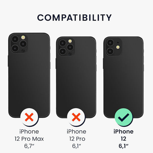 KWmobile Iphone Back Cover Σιλικόνης Πράσινο (iPhone 12Xiaomi 12 ProRealme 12 Pro)