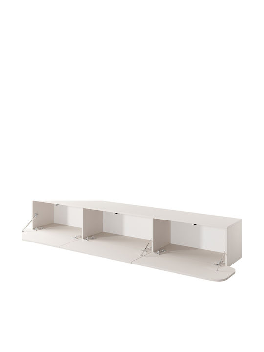 Έπιπλο Τηλεόρασης Rene 3d Μπεζ Μ240xΠ36xΥ34cm