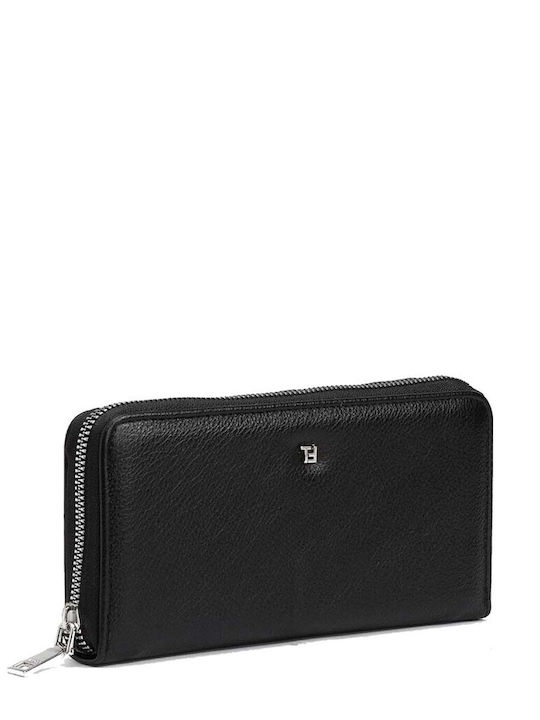 Tiffosi Large Leather Women's Wallet Black