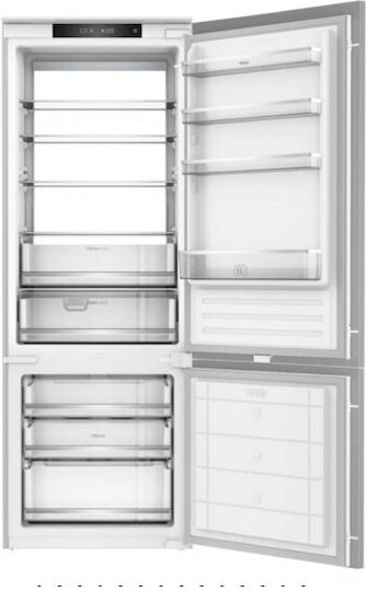 Teka Combină frigorifică încorporată 341lt Total NoFrost Î193xL69xA55cm. Alb RBF 78780 FI WH