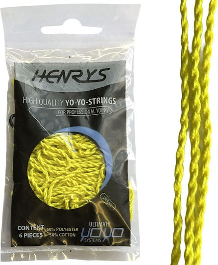Henry's Yo-yo String Pack 6x Yellow Strings