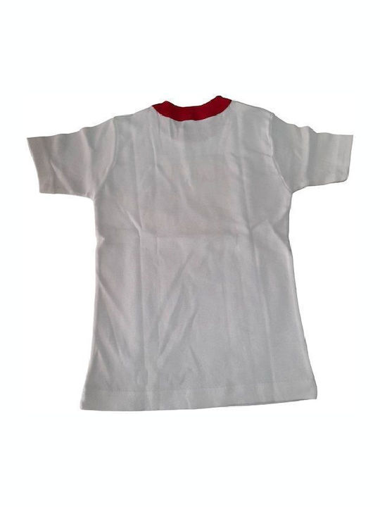 Paramana Maiou pentru copii Mâneca scurta White, red