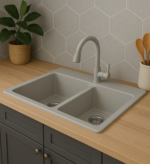 Unixton Ένθετος από Συνθετικό Γρανίτη Μ78xΠ50cm Γκρι