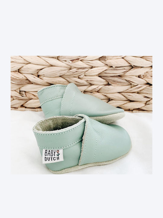 Baby Dutch Βρεφικά Παπούτσια Αγκαλιάς Stone Green Unisex 22 X 16 X 7 Cm