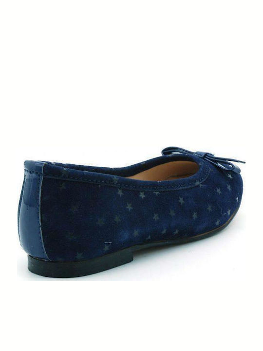Aster Kids Suede Ballerinas Tutu Blue