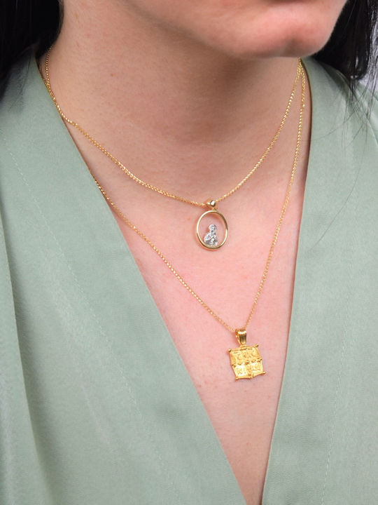 Gold Massiv Konstantin-Münze Amulett K14 mit Kette Gold Massiv Konstantin-Münze Amulett K14 mit Kette
