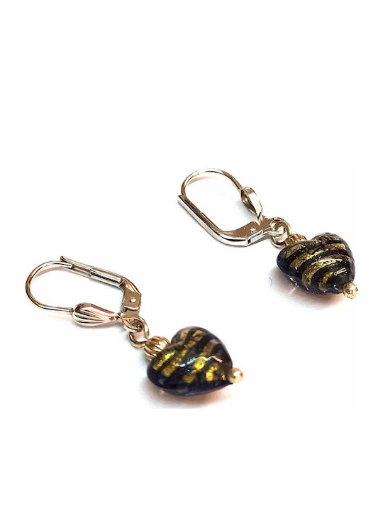 Amalfi Accessories Kinder Ohrringe Anhänger Herzen aus Silber