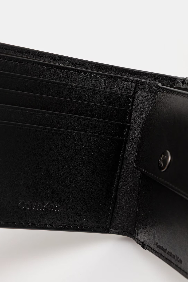 Calvin Klein Billfold Leather Men's Wallet with RFID Black