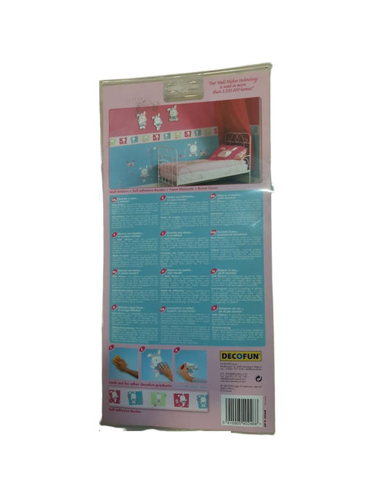 48 Kinder Wandsticker Funny Bunny