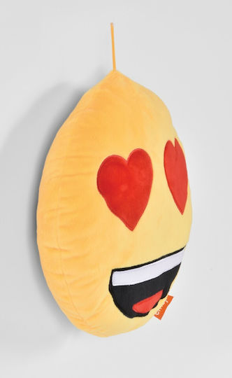 Pernă-Fotograf Emoji Inimă Cu Ochi 30x30cm Pernă-Fotograf Emoji Inimă Cu Ochi 30x30cm