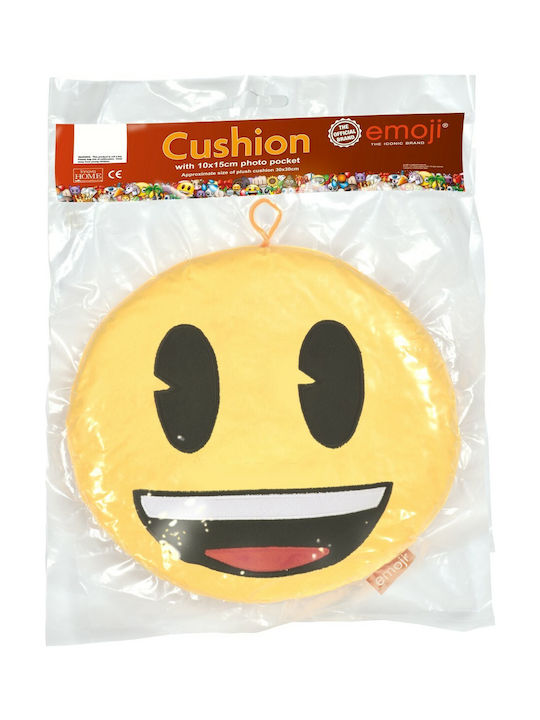 Kinder Wurfkissen Fotogalerie Emoji Smiley Face 30x30cm