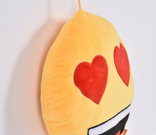 Emoji Heart Eyes Photo Frame Pillow 30x30cm