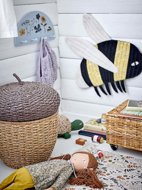 Tibbe Decorațiune de Perete din Bumbac cu Albină 66x4x60cm Bloomingville