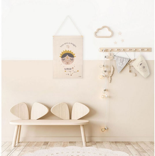 Παιδικη Παντα Τοιχου Nattiot Little Virgo Natural 40×50 100% Βαμβακι