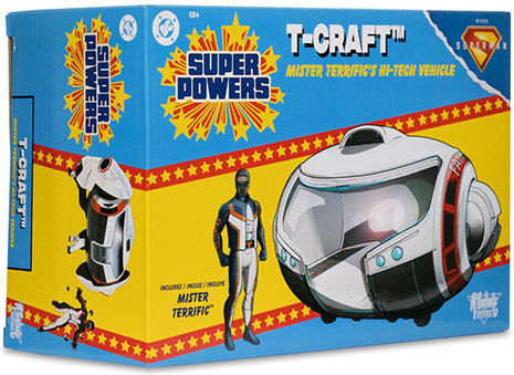 Superman Dc Direct Super Powers Action Figure Vehicle Mr Terrific and T-Craft