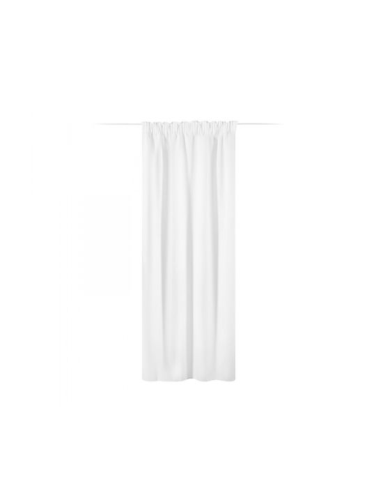 Jemidi24 Vorhang mit Bleistiftfalten Weiß 140x250cm