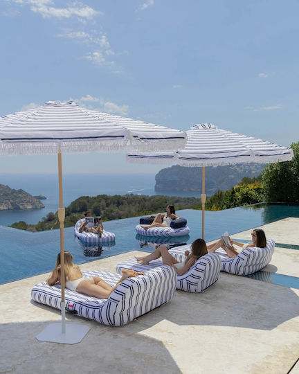 Flamingueo Φουσκωτό Στρώμα Θαλάσσης 2 Ατόμων Μπλε 175x135cm
