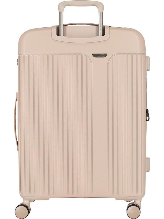 Movom Medium Hard Taupe Suitcase With 4 Wheels Height 68cm
