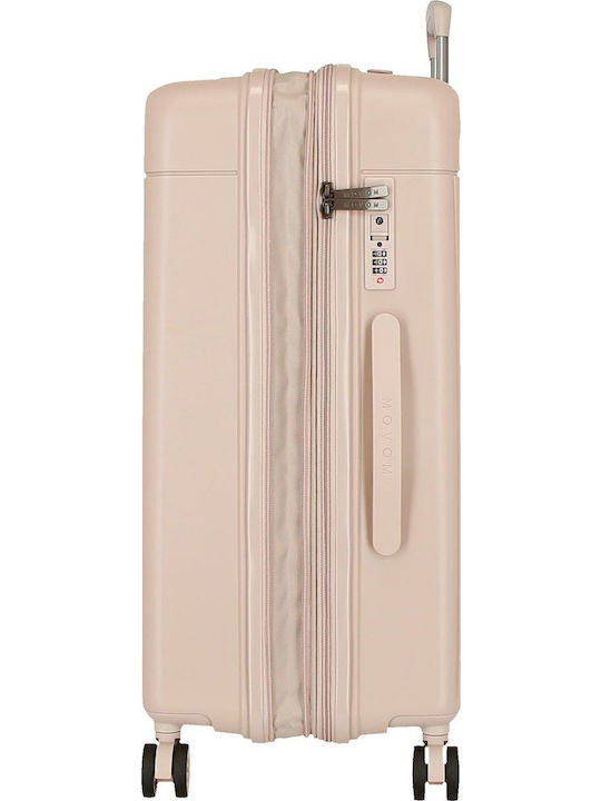 Movom Medium Hard Taupe Suitcase With 4 Wheels Height 68cm