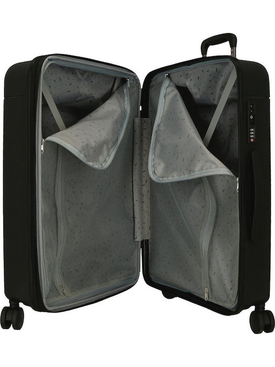 Movom Mittlerer Reisekoffer Black mit 4 Räder Höhe 68cm