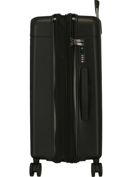 Movom Mittlerer Reisekoffer Black mit 4 Räder Höhe 68cm