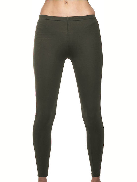 Frauen Lang Leggings Khaki