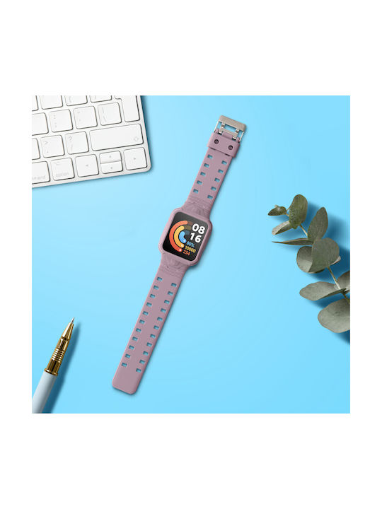 Curea Xiaomi Mi Watch Lite Redmi Watch Kwmobile Violet din Silicon 58886.192