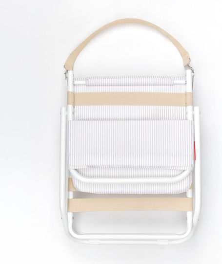 Folding Beach Chair 51x64.5x46cm Beige Eden Flamingueo