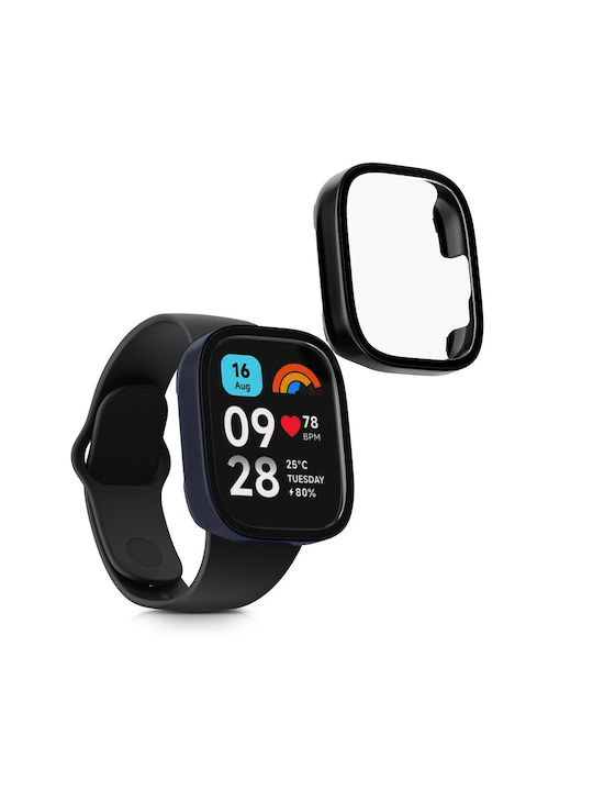 KWmobile Πλαστική Θήκη σε Μαύρο χρώμα για Xiaomi Redmi Watch 3 Active, Redmi Watch 3 Lite KWmobile Πλαστική Θήκη σε Μαύρο χρώμα για Xiaomi Redmi Watch 3 Active, Redmi Watch 3 Lite