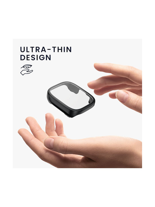KWmobile Carcasă de Plastic în culoarea Negru pentru Xiaomi Redmi Watch 3 Active, Redmi Watch 3 Lite
