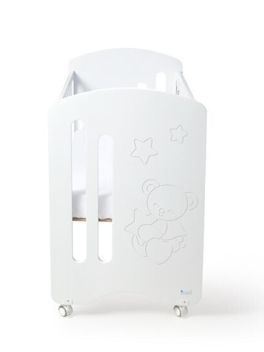 Interbaby Βρεφική Κούνια Λευκή για Στρώμα 60x120cm