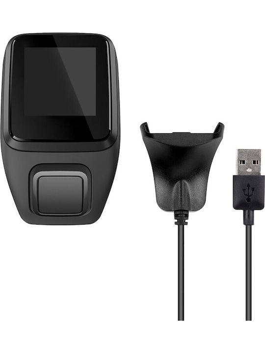 KWmobile Зарядно за TomTom Adventurer, Runner 3, Spark 3, Golfer 2 Черен