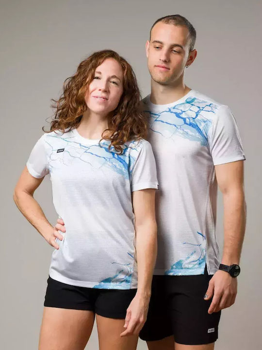 Athletic Short Sleeve White Blouse