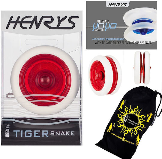 Henry's Korallen-Schlange Yo-Yo + Henry Yo-Yo Heft Rot
