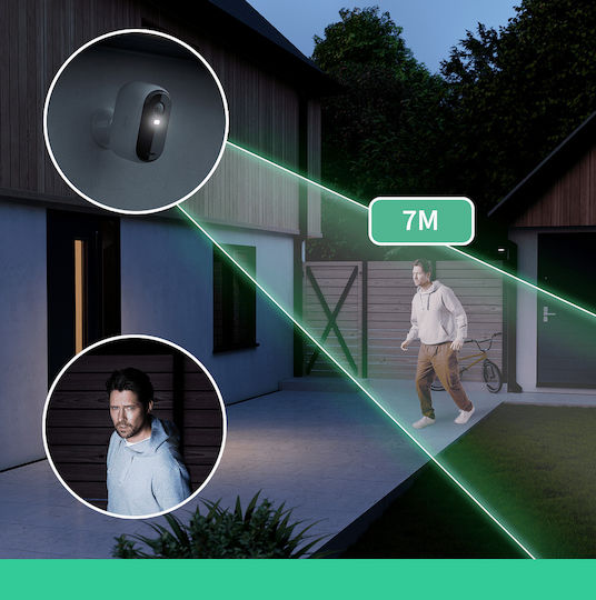 Arlo Σύστημα Παρακολούθησης Essential 2nd Generation 3 Ασύρματων Καμερών IP 4MP