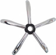 Set for Office Chair Plastic 4 Pieces Silver