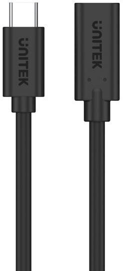 Unitek USB 3.2 Video Cable USB-C Male - USB-C Female 100W PD Black 1.5m C14086BK-1.5M