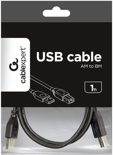 Cablexpert USB 2.0 Cable USB-C Male - USB-A 36W Black 1m CCP-USB2-AMCM-1M