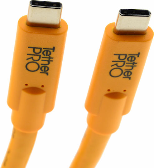 Tether Tools TetherPro Редовна USB 3.1 Кабел USB-C мъжки - USB-C мъжки 60W Оранжев 4.6м (CUC15-ORG)