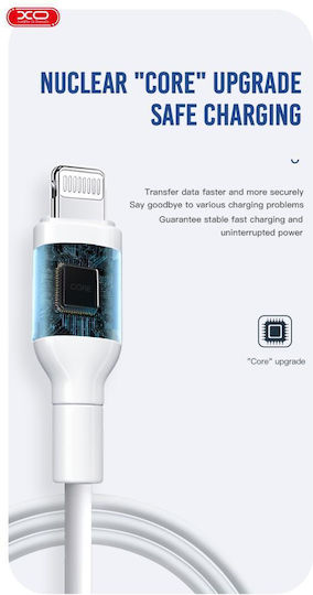 XO NB212 USB 2.0 Cable USB-C male - USB-A Ροζ 1m 16.005.0209