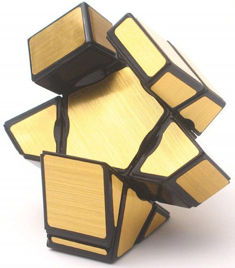 Yi Jie Ghost Mirror Cube Magic Puzzle Plastic Abs 3x3x1 55x55x20 Mm Gold Oem