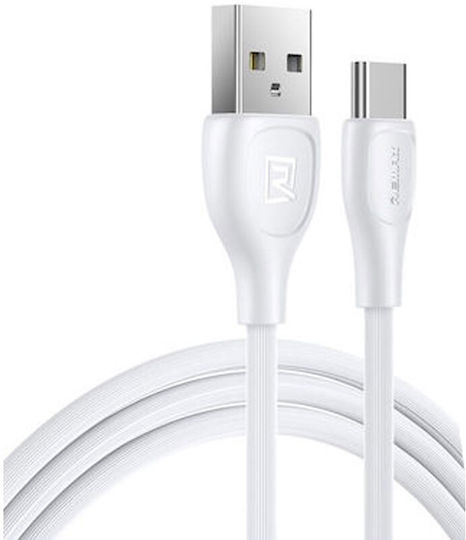 Remax Lesu USB 2.0 Kabel USB-C männlich - USB-A Weiß 1m