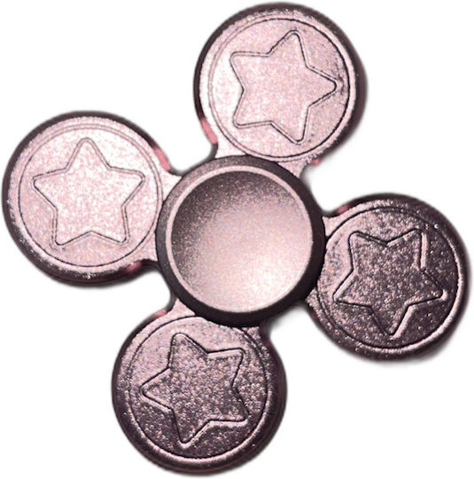 4 Rosa Sterne Fidget Spinner Ροζ Σπίνερ Ταχύτητας